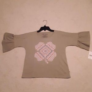 NWT Lucky Brand Girls Size L Boho Shirt